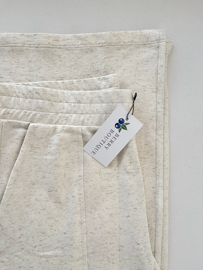 CALÇA EM MALHA COM LINHO