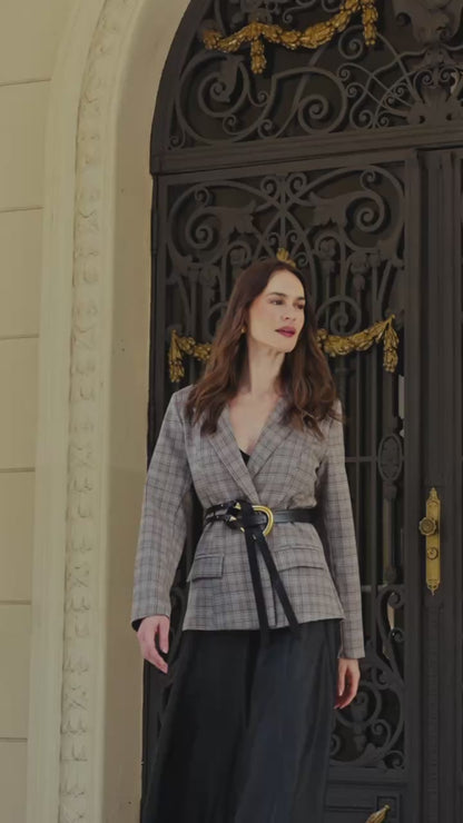 BLAZER ALONGADO XADREZ